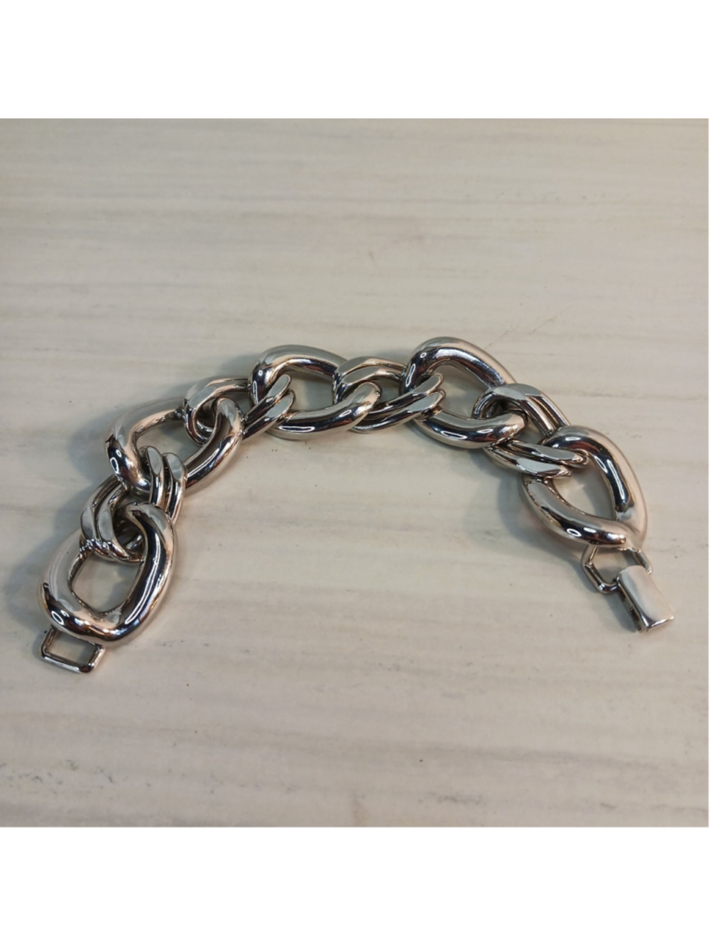 Napier Silver Tone Chunky Link Bracelet Vintage